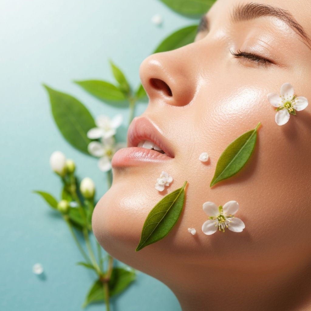 Natural skincare and healthy skin wellness